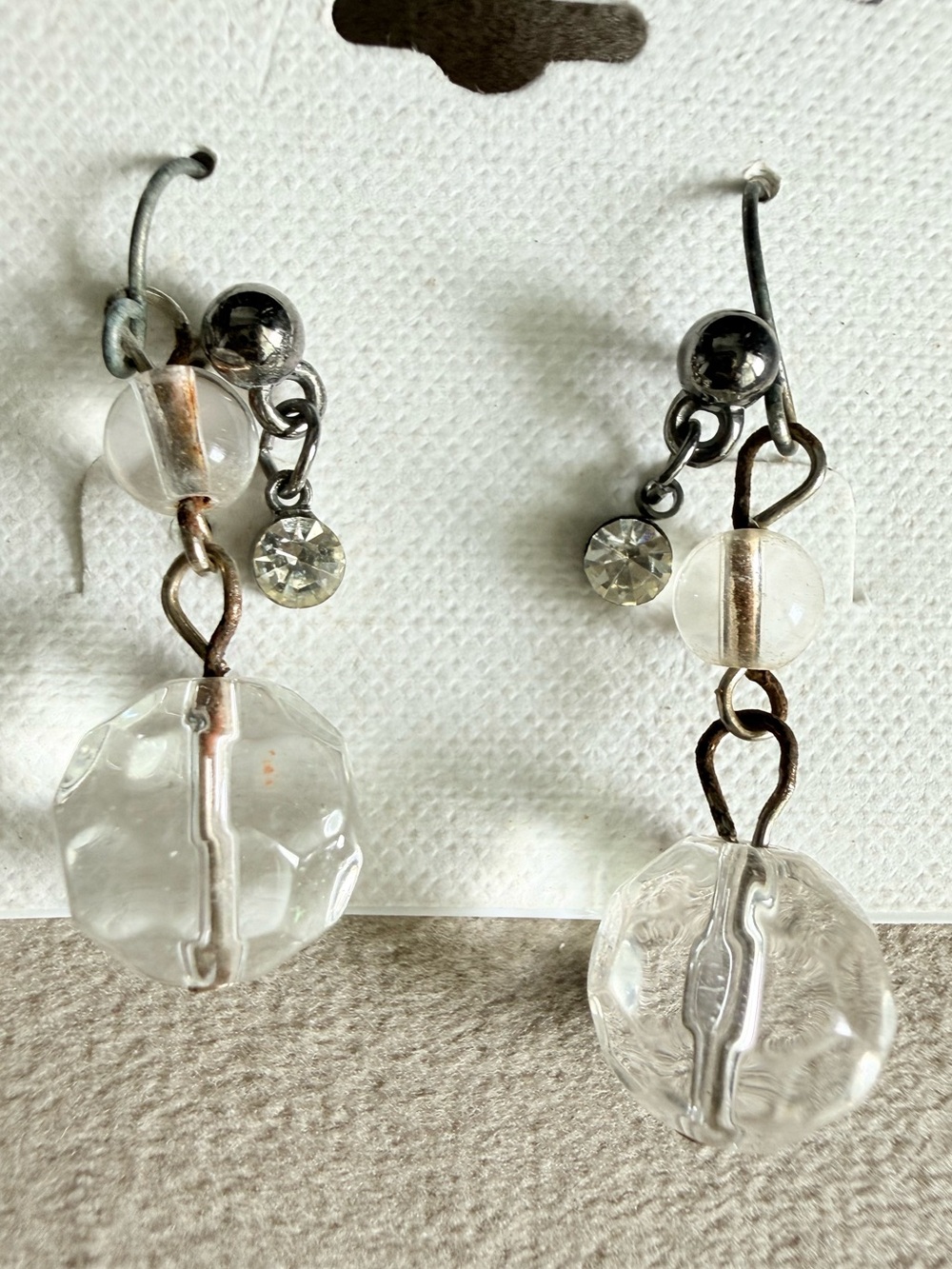 Clear Crystal Drop Dangle Earrings - Women Jewelry
